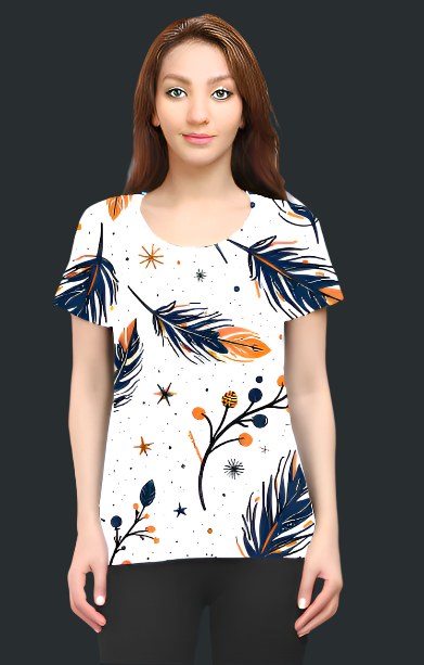Stylish Floral Print T-Shirt for Women